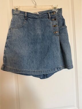 Vintage Sostanza Contemporary Apparel Women's Denim Skort Size 7/8